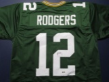 Aaron Rodgers of the Green Bay Packers signed autographed football jersey ATL COA 488