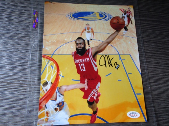 James Harden of the Houston Rockets signed autographed 8x10 photo UAA COA 715