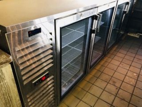 Krowne s/s 2 Door Refrigerated Glass Back Bars