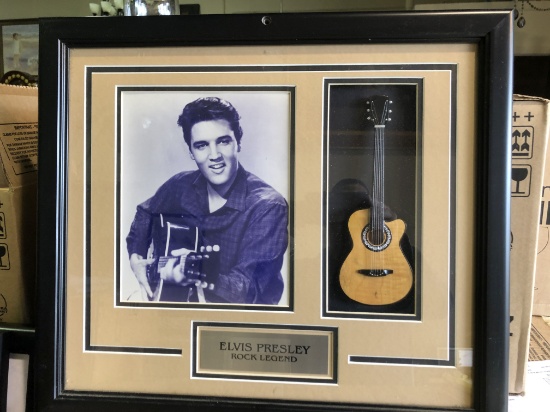 Framed Elvis Presley Art Piece