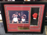 Framed Tommy Hearns/Sugar Ray Leonard Art Piece