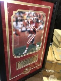 Framed Joe Montana Art Piece