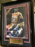 Framed Michael Jordan Art Piece