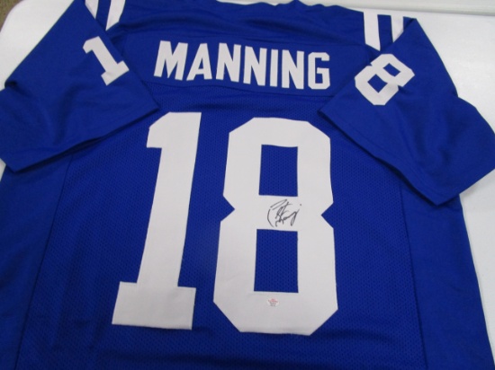 Peyton Manning of the Indianapolis Colts signed autographed football jersey PAAS COA 514