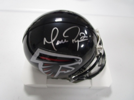 Matt Ryan of the Atlanta Falcons signed autographed football mini helmet COA 920