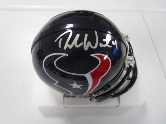 Deshaun Watson of the Houston Texans signed autographed football mini helmet COA 893