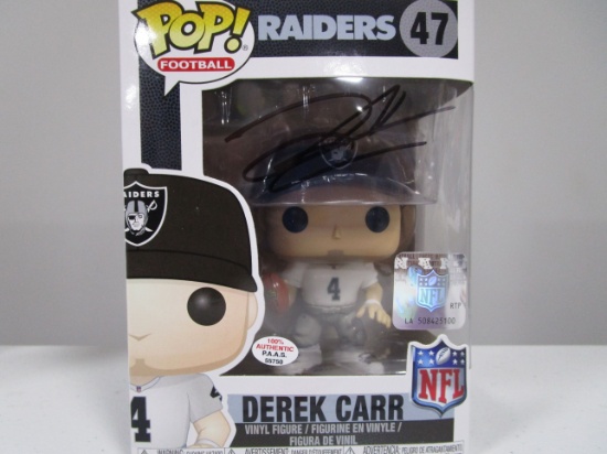 Derek Carr of the Oakland Raiders signed autographed POP Funko Figure PAAS COA 750