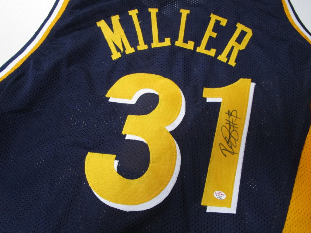 reggie miller signed jersey