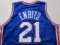 Joel Embiid of the Philadelphia 76ers signed autographed basketball jersey PAAS COA 698