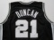 Tim Duncan of the San Antonio Spurs signed autographed basketball jersey PAAS COA 176