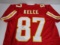 Travis Kelce of the Kansas City Chiefs signed autographed football jersey PAAS COA 451