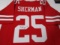 Richard Sherman of the San Francisco 49ers signed autographed football jersey PAAS COA 794