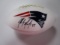 Rob Gronkowski of the New England Patriots signed autographed logo football PAAS COA 566