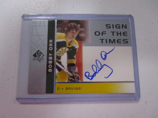 Bobby Orr Boston Bruins signed autographed  Upper Deck SP Signed of the Times Hockey Card