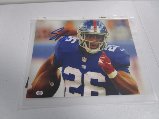 Saquon Barkley of the NY Giants signed autographed 8x10 photo PAAS COA 987