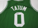 Jayson Tatum of the Boston Celtics signed autographed basketball jersey PAAS COA 036