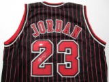 Michael Jordan of the Chicago Bulls signed autographed basketball jersey ATL COA 539