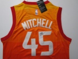 Donovan Mitchell of the Utah Jazz signed autographed basketball jersey PAAS COA 113
