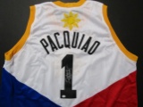 Manny Pacquiao signed autographed basketball jersey PAAS COA 660