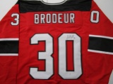 Martin Brodeur of the New Jersey Devils signed autographed hockey jersey PAAS COA 991