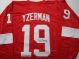 Steve Yzerman of the Detroit Redwings signed autographed hockey jersey PAAS COA 335