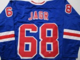 JaromÃ­r JÃ¡gr of the New York Rangers signed autographed hockey jersey PAAS COA 400