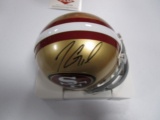 Jimmy Garoppolo of the San Francisco 49ers signed autographed mini football helmet PAAS COA 100