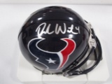 Deshaun Watson of the Houston Texans signed autographed mini football helmet PAAS COA 888