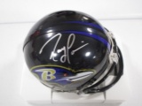 Ray Lewis of the Baltimore Ravens signed autographed mini football helmet PAAS COA 103