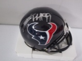 JJ Watt of the Houston Texans signed autographed mini football helmet PAAS COA 879