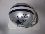 Dak Prescott of the Dallas Cowboys signed autographed mini football helmet PAAS COA 020