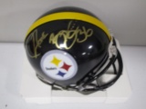 Jerome Bettis of the Pittsburgh Steelers signed autographed mini football helmet PAAS COA 331