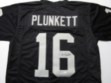 Jim Plunkett of the Oakland Raiders signed autographed football jersey PAAS COA 800