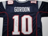 Josh Gordon of the New England Patriots signed autographed football jersey PAAS COA 317