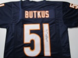 Dick Butkus of the Chicago Bears signed autographed football jersey PAAS COA 849