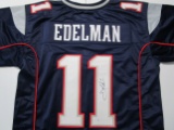 Julian Edelman of the New England Patriots signed autographed football jersey PAAS COA 652