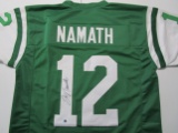 Joe Namath of the New York Jets signed autographed football jersey ATL COA 500