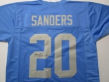 Barry Sanders of the Detroit Lions signed autographed football jersey PAAS COA 739