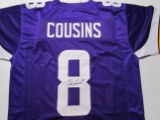 Kirk Cousins of the Minnesota Vikings signed autographed football jersey PAAS COA 783