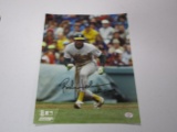 Rickey Henderson of the Oakland A's signed autographed 8x10 photo PAAS COA 030