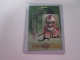 Jerry Rice San Francisco 49ers signed autographed 2000 Donruss Pen Pals Football Card