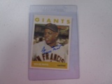 Willie Mays San Francisco Giants sigend autographed 1996 Topps 1964 Topps baseball card