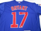 Kris Bryant of the Chicago Cubs signed autographed baseball jersey PAAS COA 160