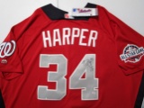 Bryce Harper of the Washington Nationals signed autographed All Star baseball jersey PAAS COA 836