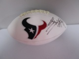 JJ Watt of the Houston Texans signed autographed logo football PAAS COA 647