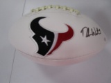 Deshaun Watson of the Houston Texans signed autographed logo football PAAS COA 675