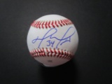 David Ortiz of the Boston Red Sox signed autographed baseball PAAS COA 869