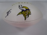 Stefon Diggs of the Minnesota Vikings signed autographed logo football TSE COA