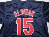 Sandy Alomar of the Cleveland Indians signed autographed baseball jersey GA COA 679