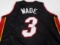 Dwyane Wade of the Miami Heat signed autographed basketball jersey PAAS COA 108